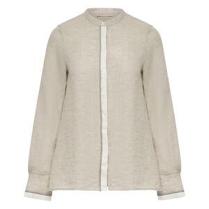 Purotatto Embellished Color Block Long Sleeve Blouse Size 48 / Large